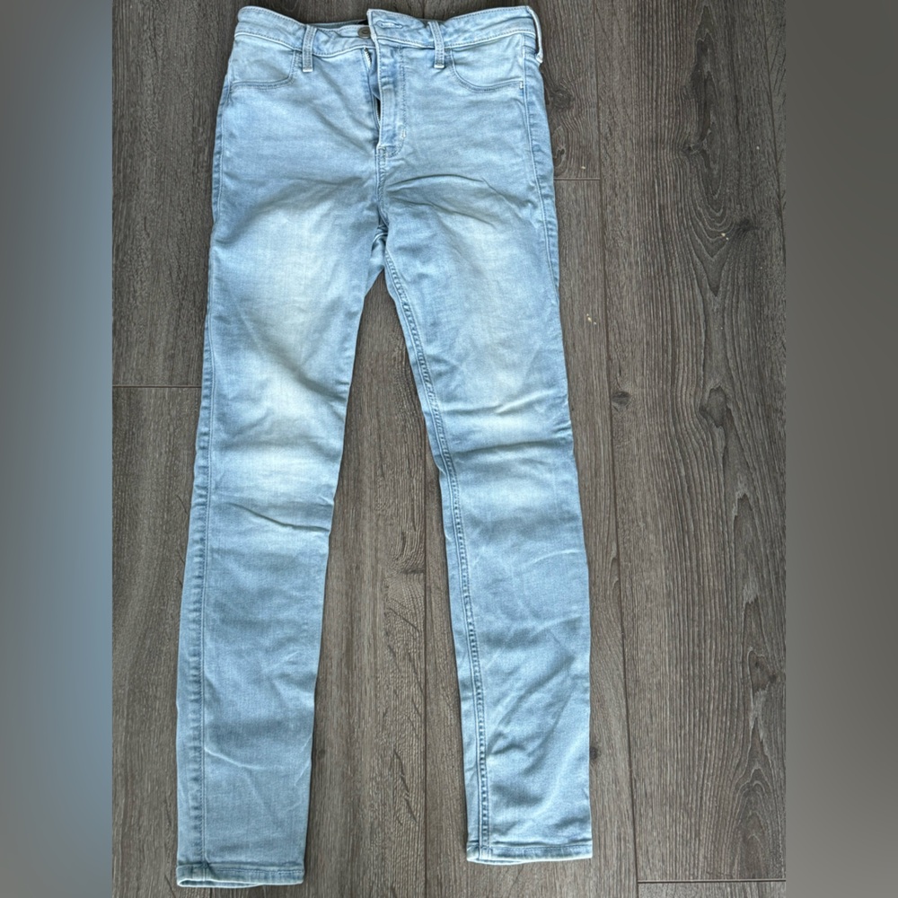 Hollister Light Blue High Rise Jean Legging